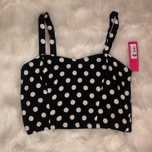 Polka Dot Crop Top